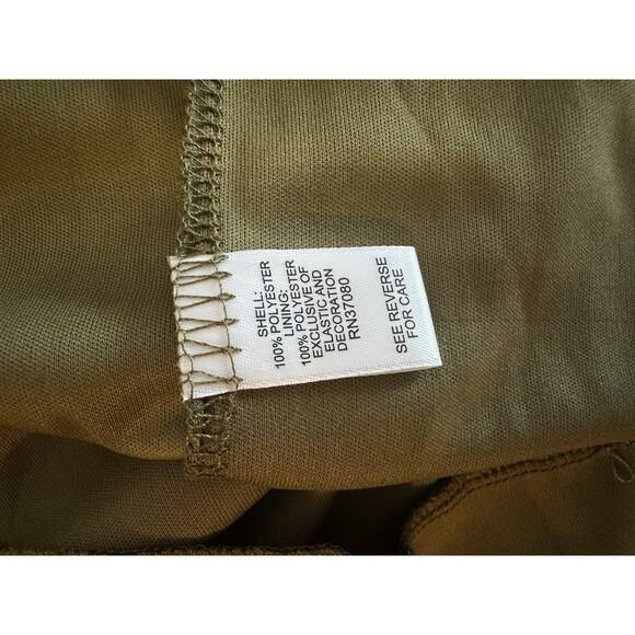 Olive Green Midi Skirt Cottage Garden Feminine Romantic Whimsy Lacey~Medium~NEW - Picture 6 of 8